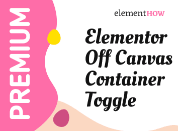 Elementor Off Canvas Container Toggle Design